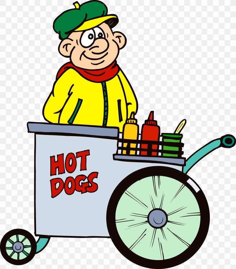 Hot Dog Cart Street Food Hot Dog Stand Clip Art, PNG, 2244x2559px, Hot Dog, Area, Artwork, Cart, Cartoon Download Free