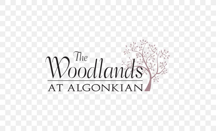 Logo Brand Line The Woodlands At Algonkian Font, PNG, 500x500px, Logo, Area, Brand, Calligraphy, Text Download Free