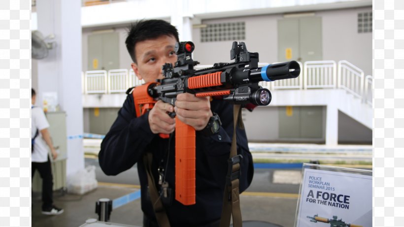 Non-lethal Weapon Police Officer Singapore Police Force, PNG, 2275x1280px, Nonlethal Weapon, Air Gun, Firearm, Gun, Law Enforcement Agency Download Free