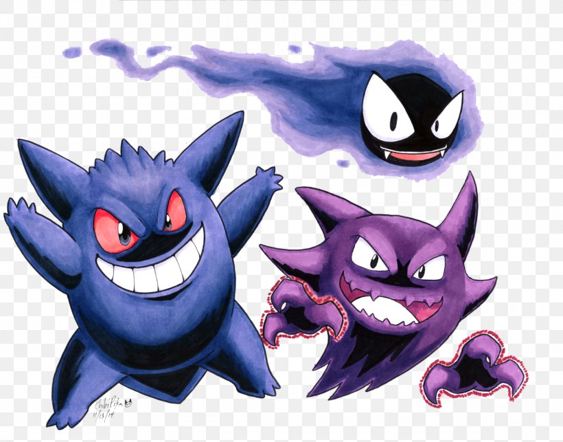 Drawing Cartoon Gengar Family, PNG, 1280x1005px, Watercolor, Cartoon, Flower, Frame, Heart Download Free