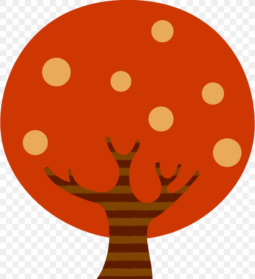 Orange, PNG, 936x1024px, Autumn Tree, Abstract Cartoon Tree, Fall Tree, Orange, Red Download Free