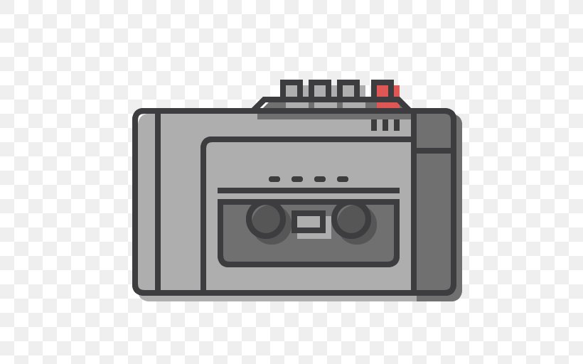 Compact Cassette Tape Recorder Walkman, PNG, 512x512px, Watercolor, Cartoon, Flower, Frame, Heart Download Free