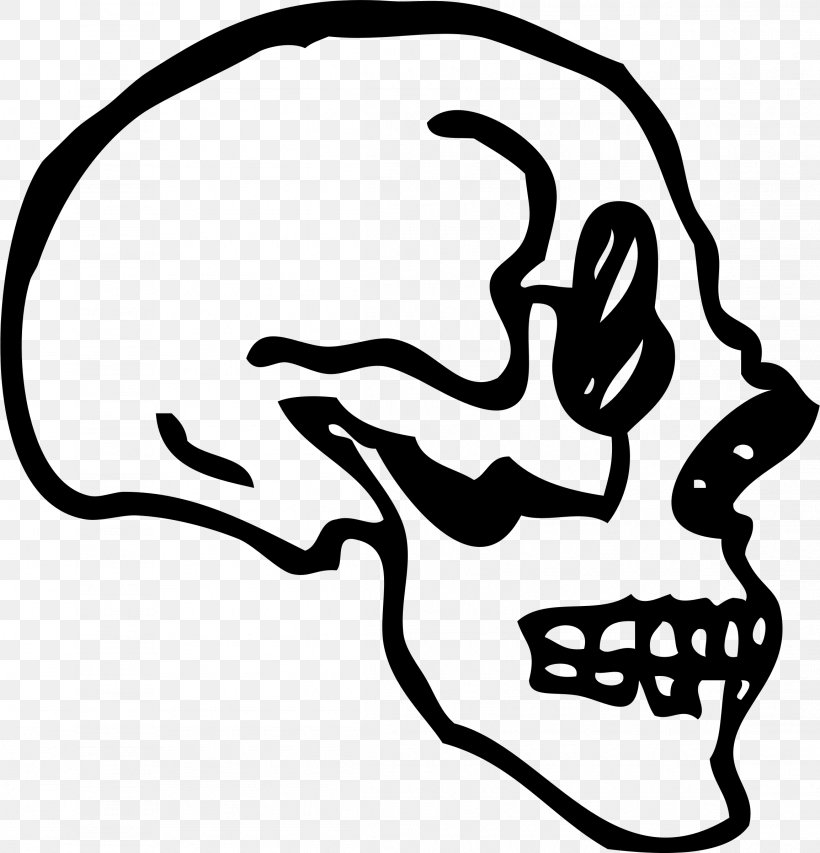 Skull Human Skeleton Drawing Clip Art, PNG, 2306x2400px, Skull, Artwork, Black, Black And White, Bone Download Free