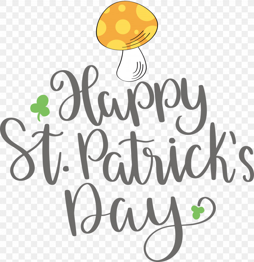 St Patricks Day, PNG, 2900x3000px, St Patricks Day, Calligraphy, Cut Flowers, Floral Design, Happiness Download Free