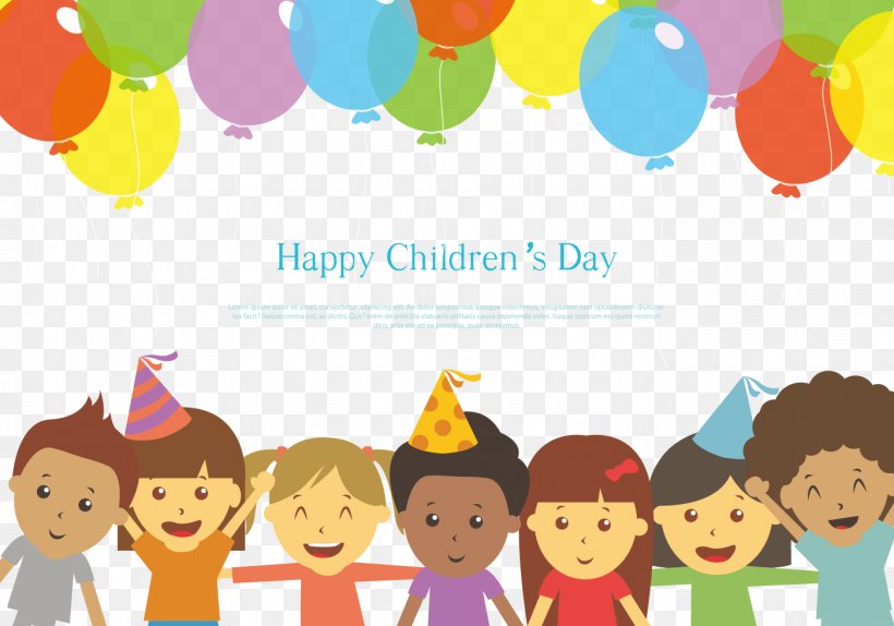 Children's Day Holiday Illustration, PNG, 1400x980px, Children S Day, Art, Balloon, Cartoon, Child Download Free