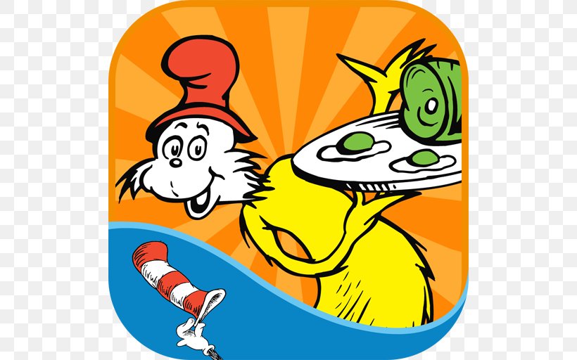 Green Eggs And Ham The Cat In The Hat Sam-I-Am Dr. Seuss's ABC, PNG, 512x512px, Green Eggs And Ham, Amazoncom, App Store, Area, Art Download Free