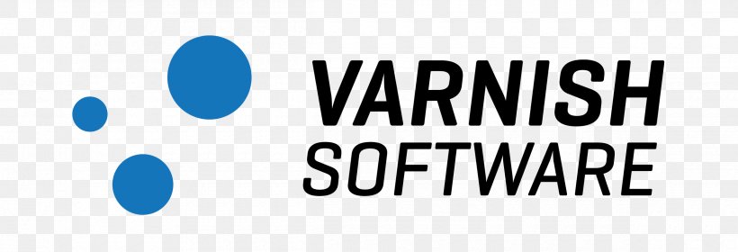 Logo Varnish Cache Computer Software Brand, PNG, 2400x821px, Logo, Area, Blue, Brand, Cache Download Free