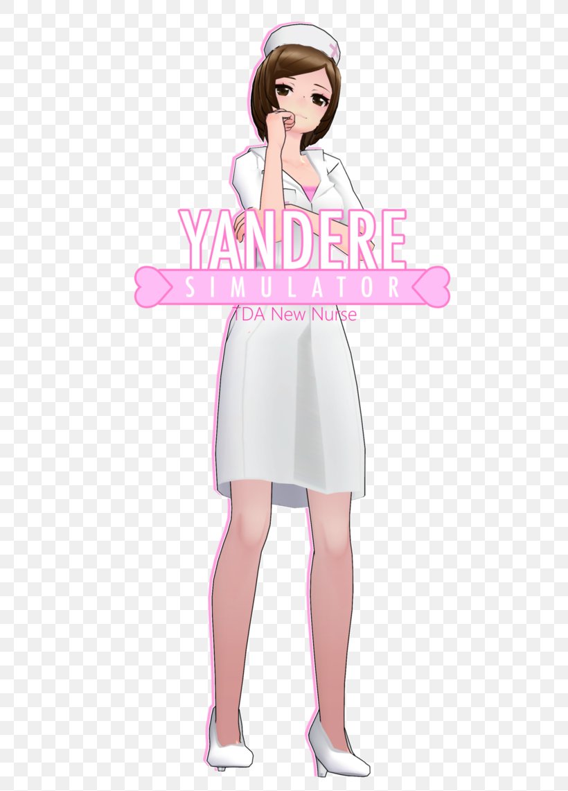 Nurse Uniform Nursing Yandere Simulator Hatsune Miku, PNG, 700x1141px, Watercolor, Cartoon, Flower, Frame, Heart Download Free
