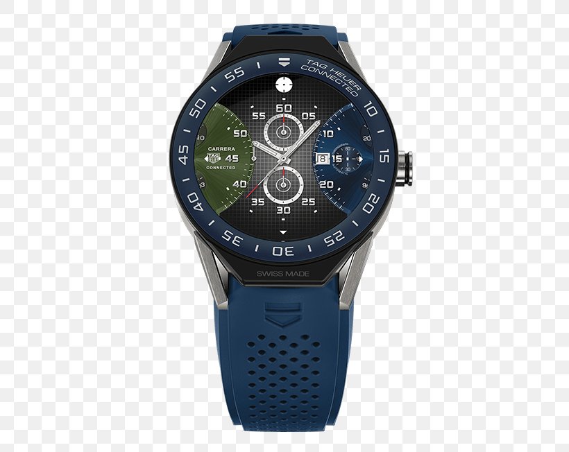 TAG Heuer Connected Modular Smartwatch, PNG, 552x652px, Tag Heuer Connected, Brand, Chronograph, Chronometer Watch, Electric Blue Download Free