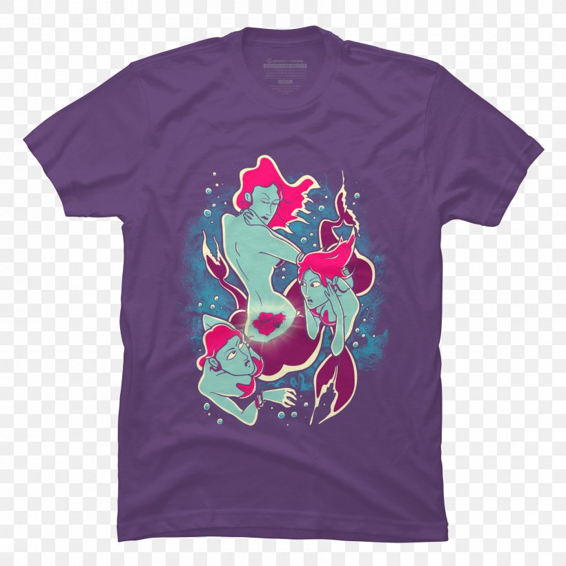 T-shirt Mermaid Legendary Creature Ice Hockey, PNG, 1800x1800px, Tshirt, Active Shirt, Brand, Clothing, Fairy Download Free