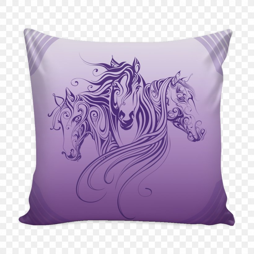 Throw Pillows Horse Cushion, PNG, 1024x1024px, Pillow, Art, Bedding, Cushion, Drawing Download Free