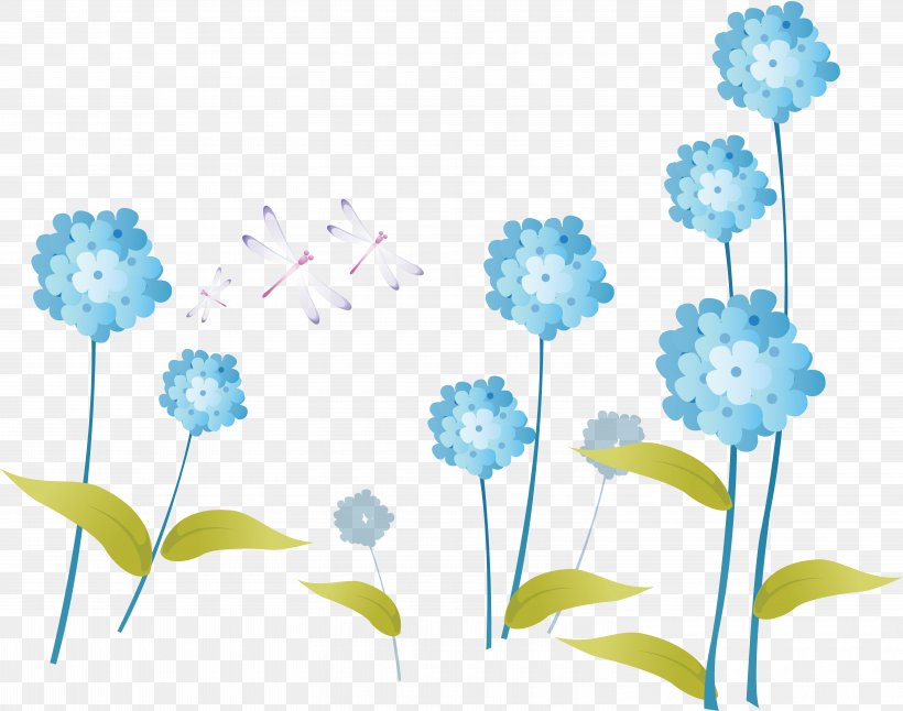Blue Flower Clip Art, PNG, 6000x4730px, Blue, Blue Flower, Color, Flora, Floral Design Download Free