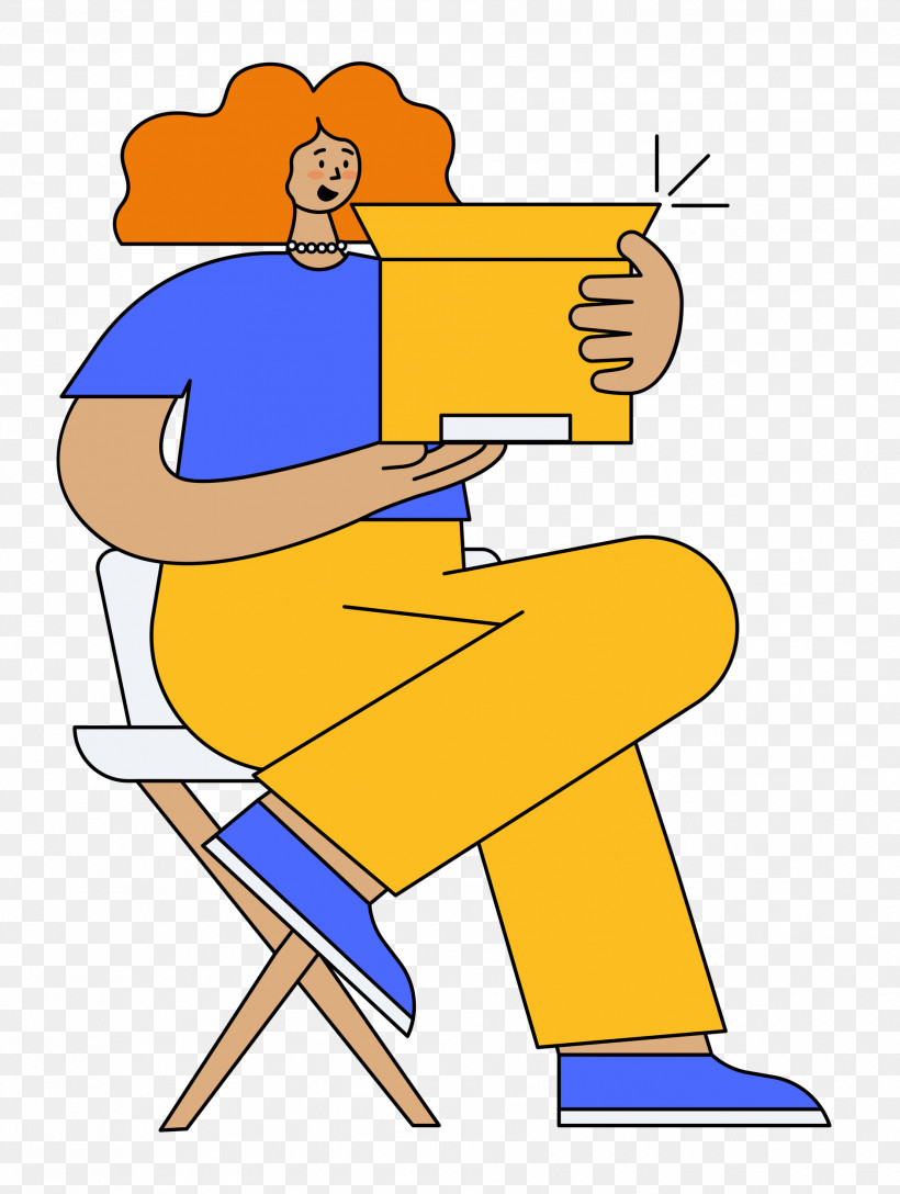 Cartoon Yellow Joint Line H&m, PNG, 1883x2500px, Sitting, Behavior, Cartoon, Cartoon People, Hm Download Free