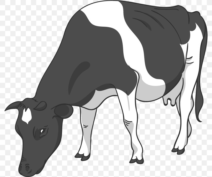 Cattle Drawing Farm Clip Art, PNG, 786x684px, Cattle, Barn, Black And White, Bull, Cattle Like Mammal Download Free