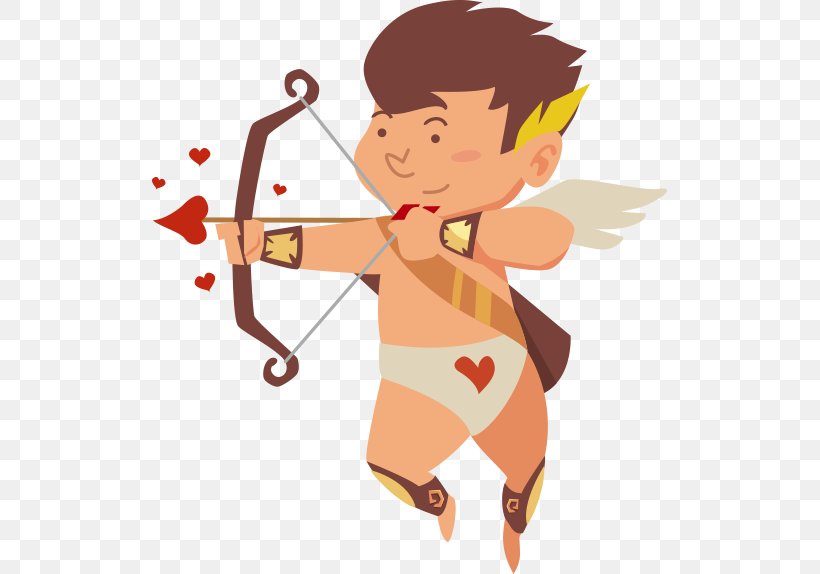 Cupids Bow Bow And Arrow Euclidean Vector, PNG, 515x574px, Watercolor, Cartoon, Flower, Frame, Heart Download Free