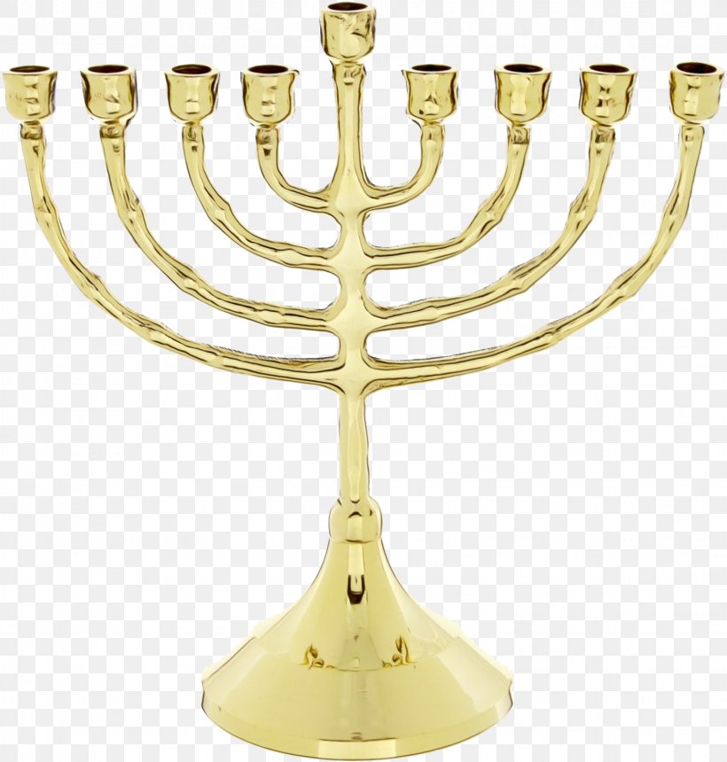 Hanukkah, PNG, 1524x1600px, Watercolor, Brass, Candle Holder, Hanukkah, Holiday Download Free