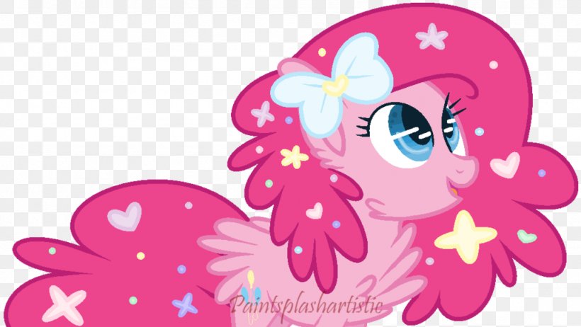 Pinkie Pie Pony Fan Art, PNG, 1024x578px, Watercolor, Cartoon, Flower, Frame, Heart Download Free