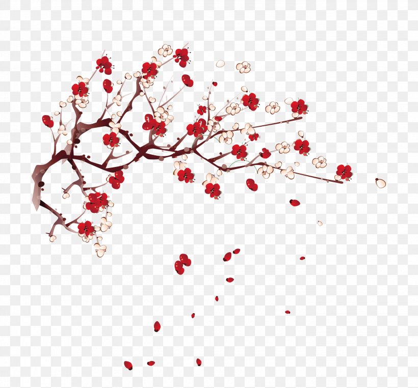 Winter Red, PNG, 2750x2556px, Winter, Branch, Cherry Blossom, Designer, Flower Download Free