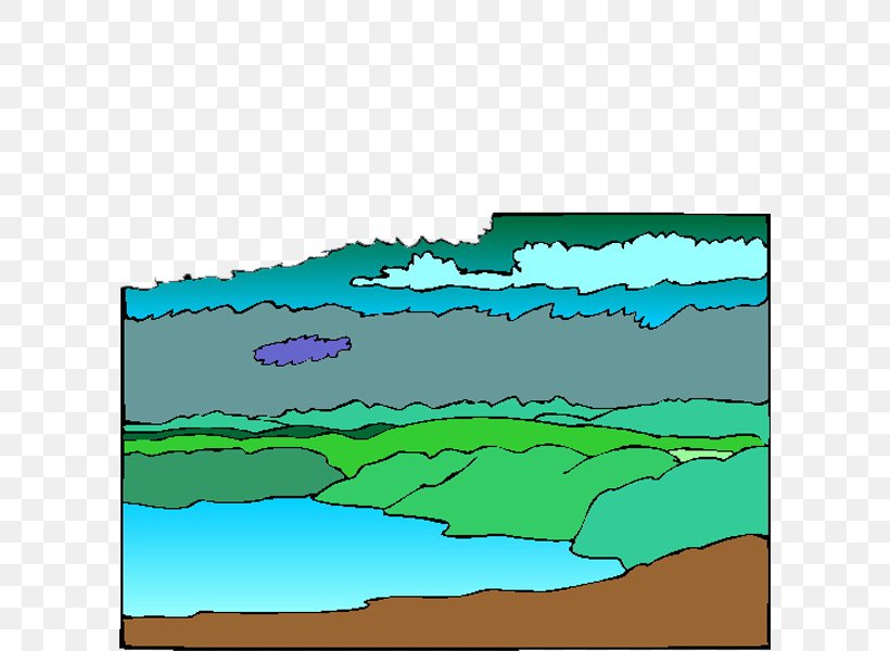 Cartoon Landscape Painting Fukei, PNG, 600x600px, Cartoon, Aqua, Area, Ecoregion, Ecosystem Download Free