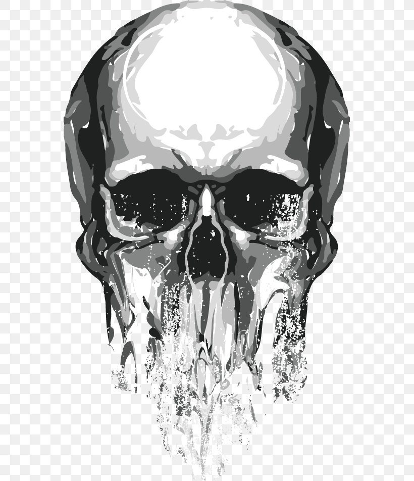 Skull Euclidean Vector, PNG, 567x952px, T Shirt, Audio, Audio Equipment, Automotive Design, Black And White Download Free