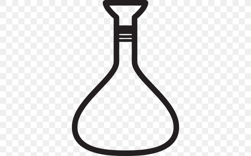 Erlenmeyer Flask Laboratory Flasks Chemistry, PNG, 512x512px, Erlenmeyer Flask, Black, Black And White, Chemistry, Experiment Download Free