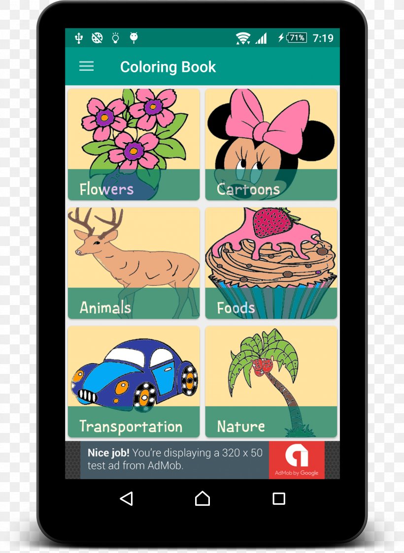 Kids Coloring Book Android Smartphone, PNG, 1588x2178px, Android, Book, Color, Coloring Book, Computer Software Download Free