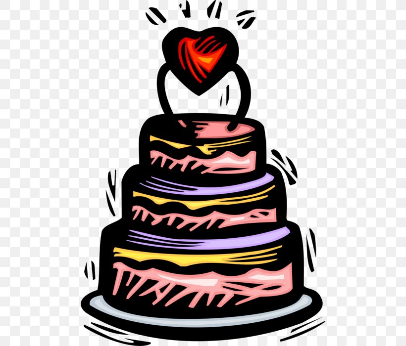 Wedding Cake Topper Vector Graphics Birthday Cake, PNG, 494x700px, Watercolor, Cartoon, Flower, Frame, Heart Download Free