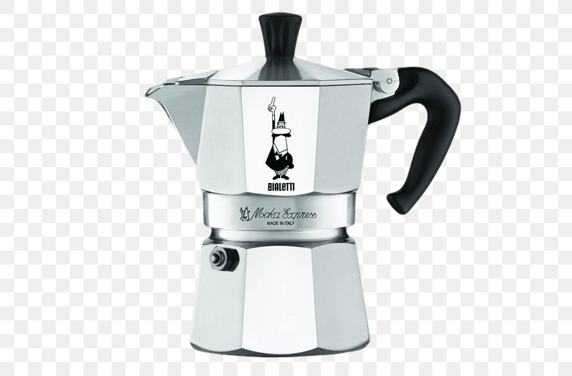 Moka Pot Bialetti Moka Express Espresso Maker Coffeemaker, PNG, 540x540px, Moka Pot, Bialetti Industrie, Cappuccino, Coffee, Coffee Percolator Download Free