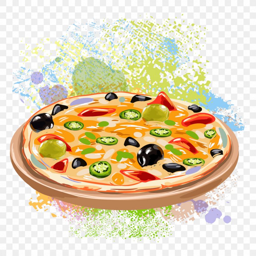 Pizza Taco Fast Food Tomato, PNG, 1000x1000px, Pizza, Cheese, Cuisine, Dish, Dough Download Free