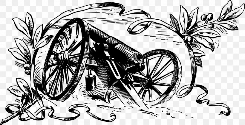 American Civil War T-shirt Cannon Weapon Clip Art, PNG, 2137x1096px, American Civil War, Art, Artillery, Automotive Design, Black And White Download Free