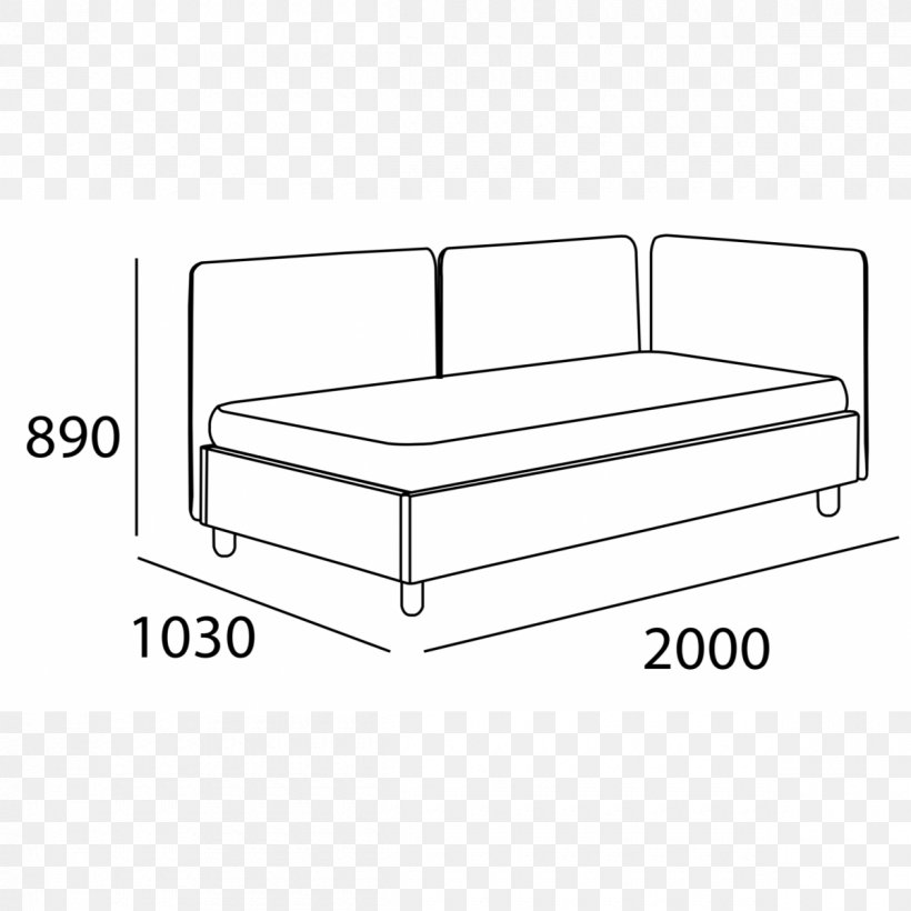 Daybed Table Furniture Mattress Bed Frame, PNG, 1200x1200px, Daybed, Area, Bed, Bed Frame, Black And White Download Free