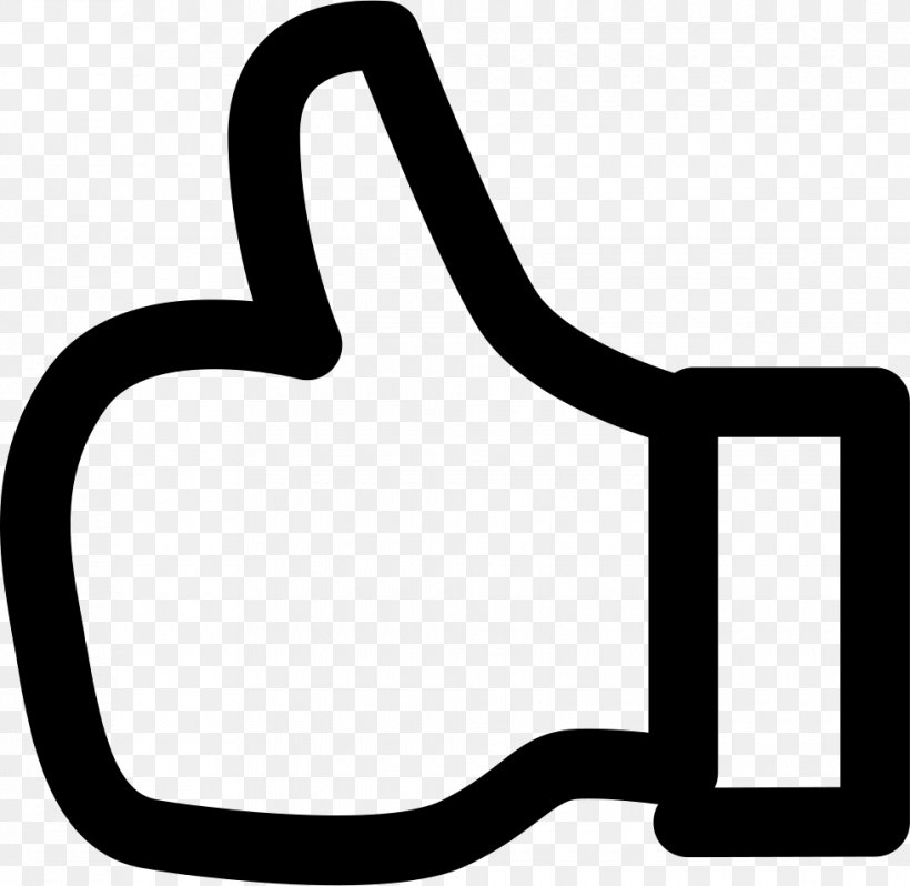 Thumb Signal Gesture Digit, PNG, 980x954px, Thumb, Area, Black And White, Digit, Facebook Like Button Download Free
