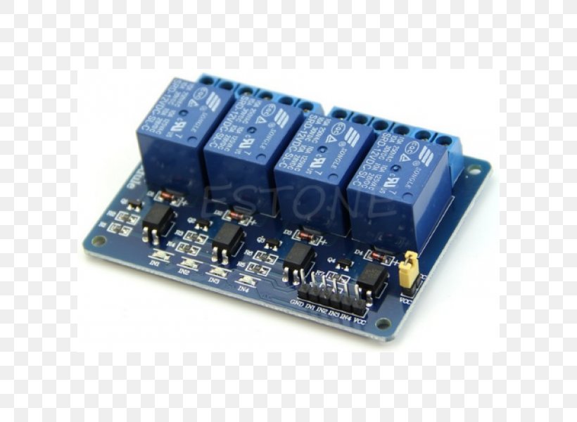 Microcontroller Relay Electronics Electronic Component Electrical Network, PNG, 600x600px, Microcontroller, Arduino, Artikel, Atmel Avr, Circuit Component Download Free