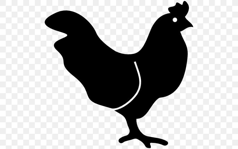 Rooster, PNG, 512x512px, Chicken, Artwork, Beak, Bird, Black And White Download Free
