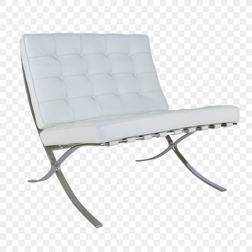 Barcelona Chair Chaise Longue Wing Chair Furniture, PNG, 1000x1000px, Barcelona Chair, Barcelona, Chair, Chaise Longue, Comfort Download Free