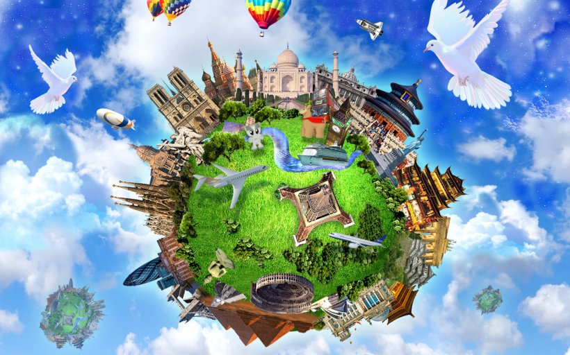 Earth Travel Desktop Wallpaper Globe, PNG, 1440x900px, Earth, Biome, Cloud, Globe, Location Download Free