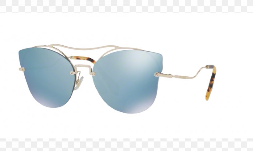 Miu Miu Fashion Sunglasses Ray-Ban Round Metal, PNG, 1000x600px, Miu Miu, Aqua, Azure, Blue, Clothing Download Free