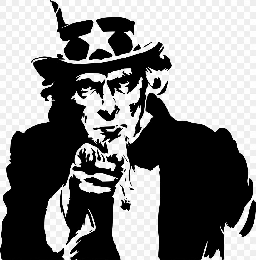 Uncle Sam Stencil, PNG, 2365x2400px, Uncle Sam, Blackandwhite, Drawing, Mural, Smoking Download Free