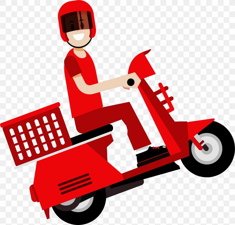 Delivery Motorcycle Courier Scooter Take-out, PNG, 2858x2739px, Delivery, Car, Courier, Motorcycle, Motorcycle Courier Download Free