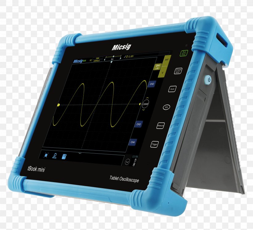 Digital Storage Oscilloscope Tablet Computers Touchscreen Digital Writing & Graphics Tablets, PNG, 3504x3180px, Oscilloscope, Analog Signal, Communication Channel, Digital Data, Digital Storage Oscilloscope Download Free