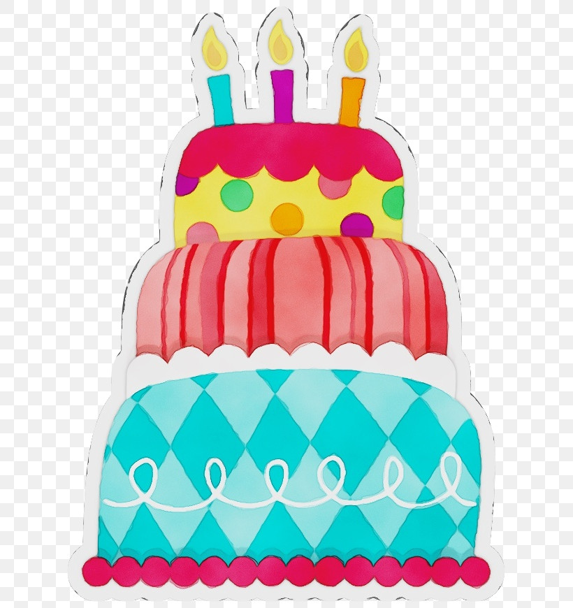 Birthday Cake, PNG, 639x870px, Watercolor, Baked Goods, Baking, Birthday Cake, Cake Download Free