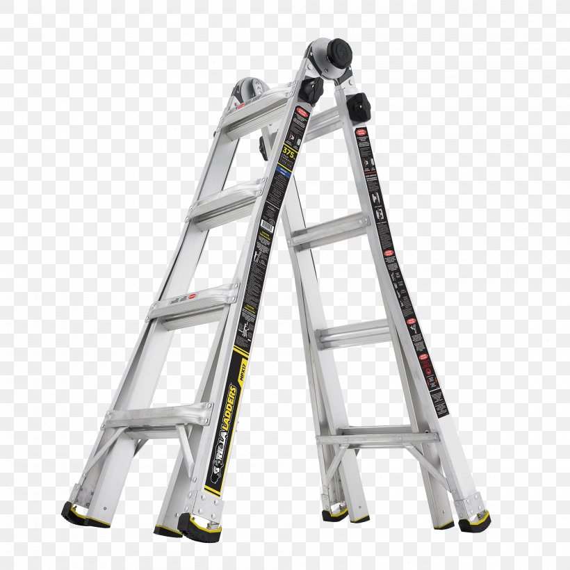 Gorilla Ladders GLA-MPX 22 Xtend+Climb Pro Series 785P Telescoping Ladder Keukentrap, PNG, 2000x2000px, Gorilla, Aluminium, Fiberglass, Gorilla Ladders Glampx 22, Gorilla Ladders Glf5x Download Free