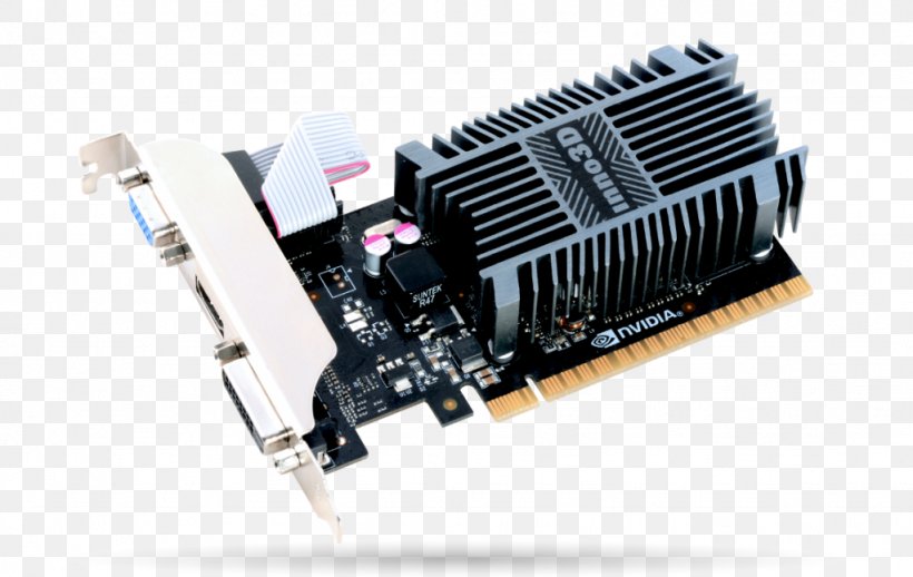 Graphics Cards & Video Adapters NVIDIA GeForce GT 710 DDR3 SDRAM Digital Visual Interface, PNG, 1024x648px, Graphics Cards Video Adapters, Computer Component, Computer Cooling, Computer Hardware, Ddr3 Sdram Download Free