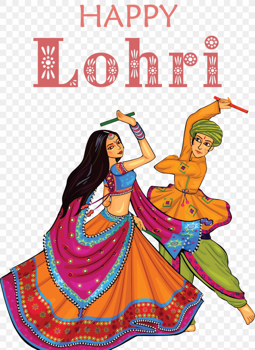 Happy Lohri, PNG, 2181x3000px, Happy Lohri, Dandiya Raas, Festival, Folk Dance, Garba Download Free