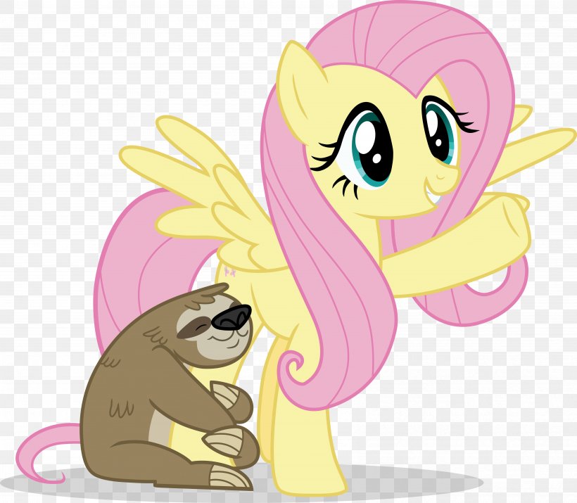 Pony Fluttershy Horse Sloth Clip Art, PNG, 6629x5783px, Watercolor, Cartoon, Flower, Frame, Heart Download Free