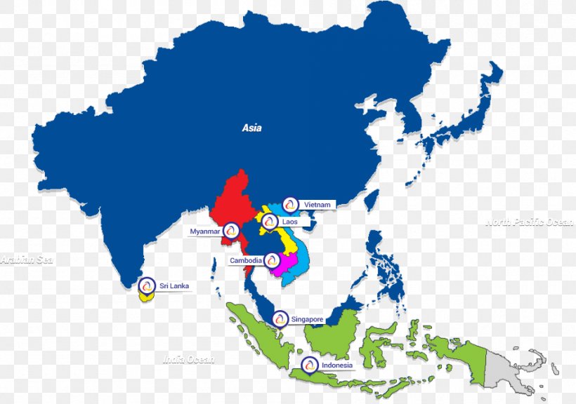 Southeast Asia Vector Map World Map Png 948x667px Southeast