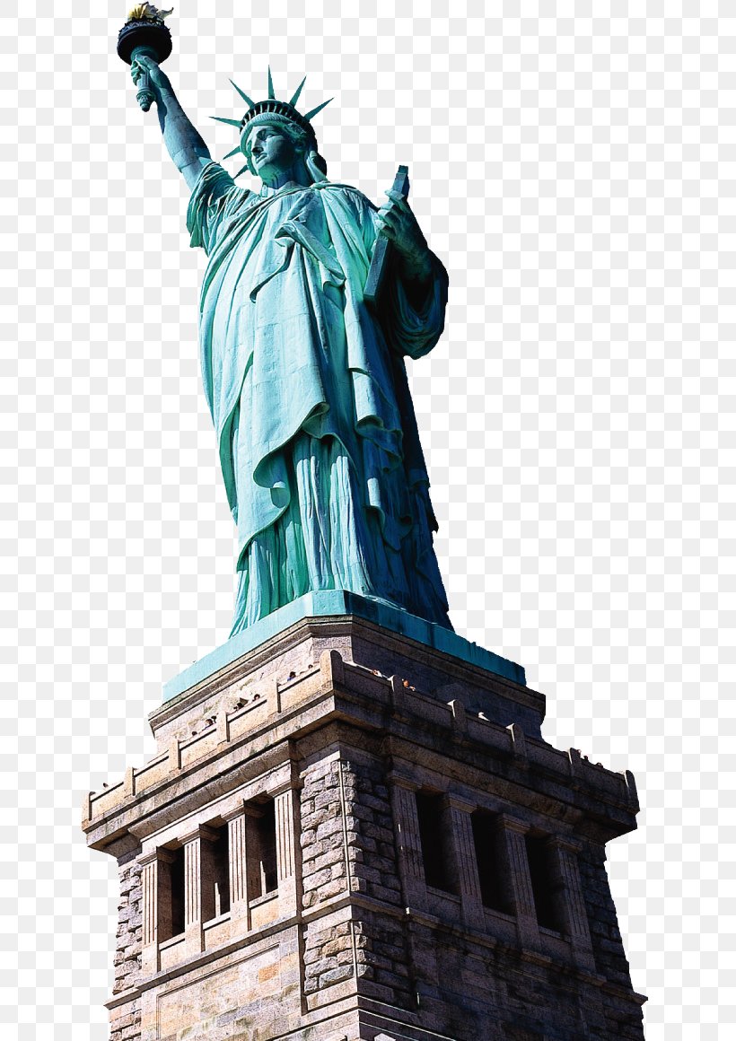 Statue Of Liberty Empire State Building New York Harbor Hudson River Liberty Island, PNG, 640x1160px, Statue Of Liberty, Artwork, Building, Empire State Building, Facade Download Free