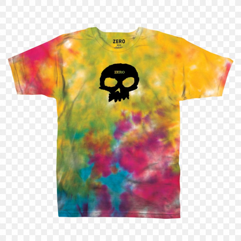 T-shirt Hoodie Zero Skateboards Tie-dye, PNG, 1024x1024px, Tshirt, Active Shirt, Clothing, Clothing Sizes, Dip Dye Download Free