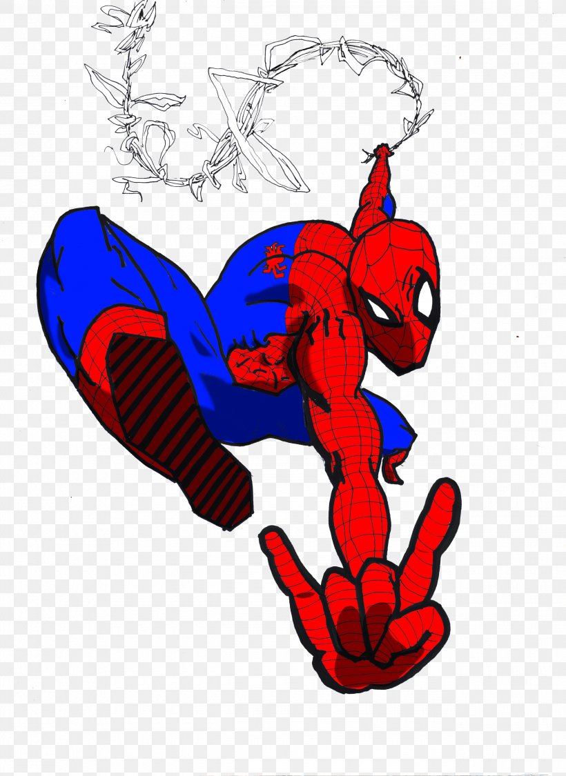 Spider-Man Clip Art Illustration Superhero JPEG, PNG, 2550x3501px, Watercolor, Cartoon, Flower, Frame, Heart Download Free