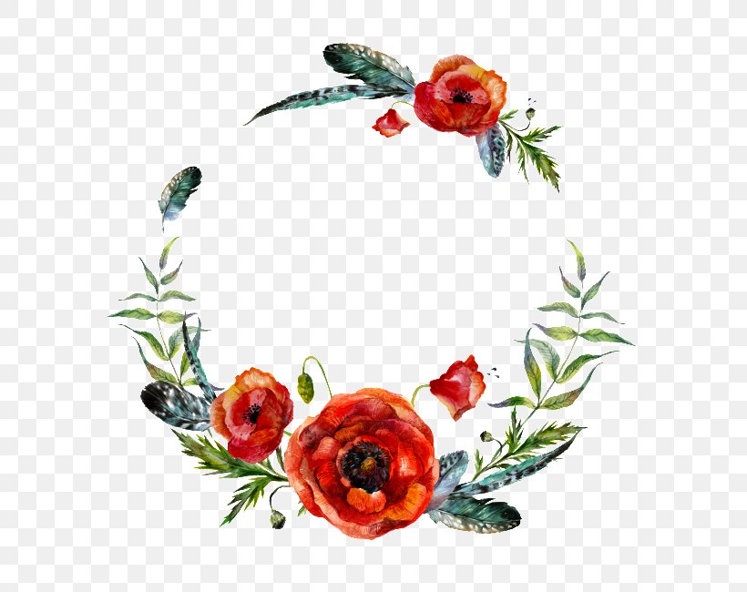 Watercolor: Flowers Floral Design Wreath Garland Illustration, PNG, 650x650px, Watercolor Flowers, Floral Design, Flower, Garland, Istock Download Free